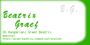 beatrix graef business card